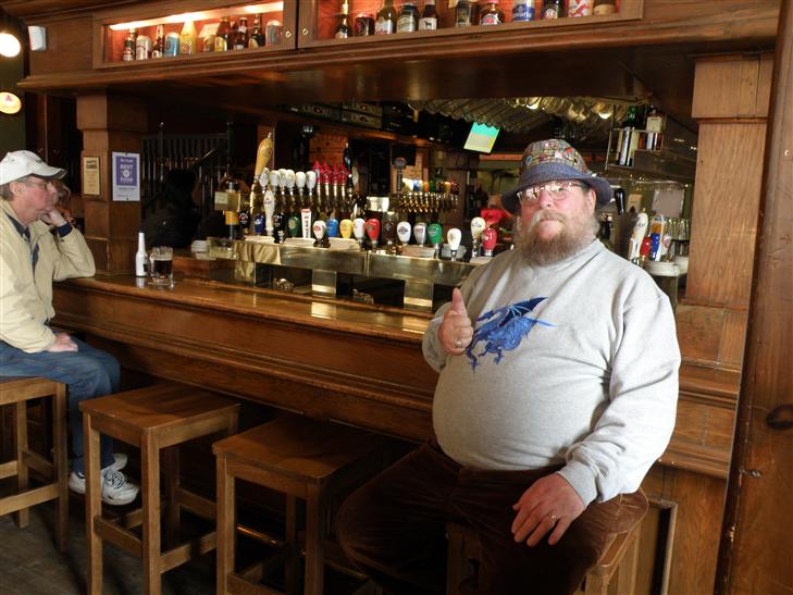 so many beer taps in my life as in this pub in downtown Halifax. They claim to have more pubs per capita than any other city in Canada.