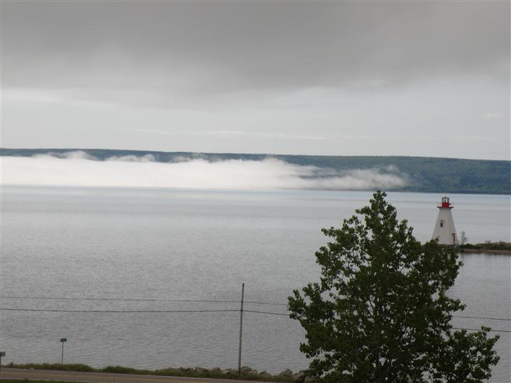 as seen from up by the Alexander Graham Bell museum.