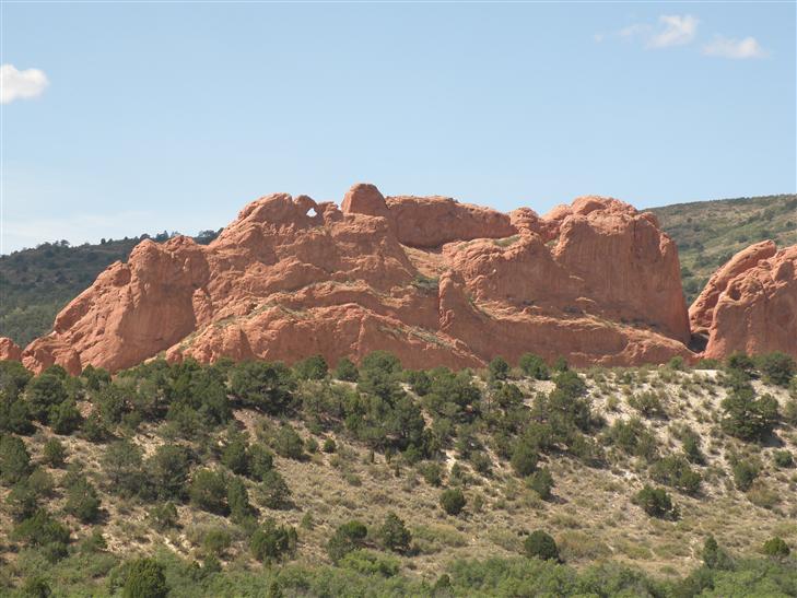 is actually a rock garden not far from Pike's Peak.  It is unusual red rock formations confined to a relatively small area.