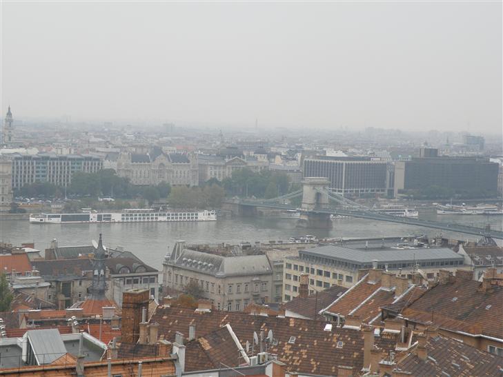 docked in Budapest, before the trip began.