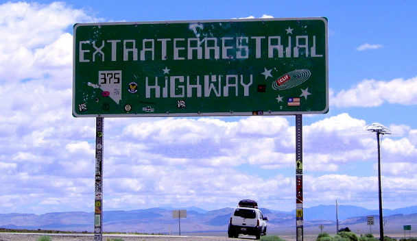 The road to Rachel, NV and Area 51.