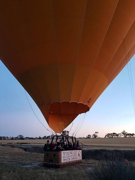 Taken by my son as we were in the balloon basket waiting to take off.