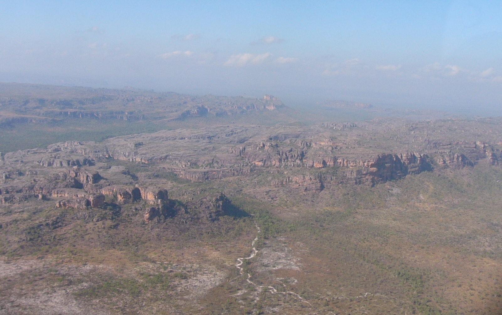 Looking down over some of the most beautiful and rugged landscape in Kakadu National Park and Arnhem Land