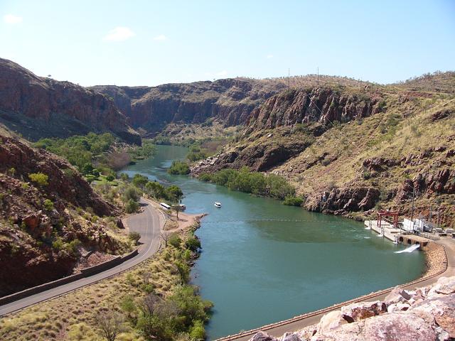 The Ord River in W.A. We took a boat trip for about 40kms to Kununarra where we stopped for two nights.