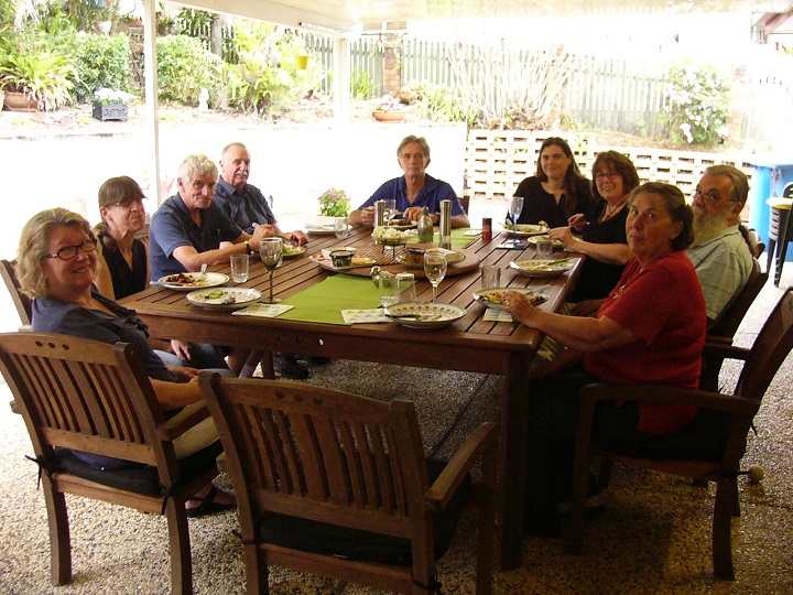 Having lunch at our Sudoku gathering. It was so lovely to meet members I hadn't met before and catching up with others I had met in Albany.