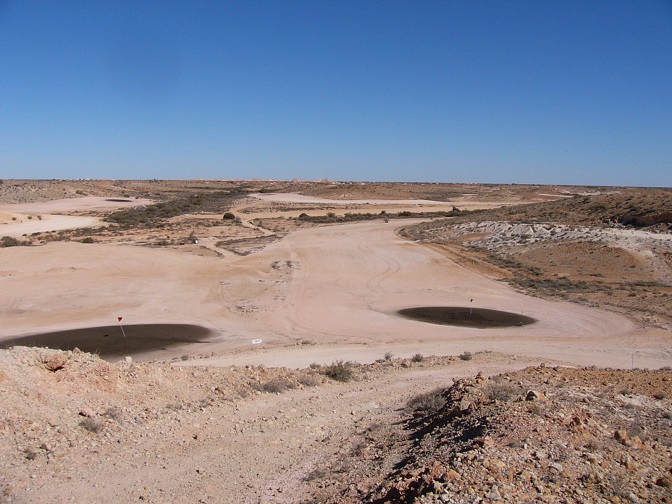 Anyone for golf?  The golf course in Coober Pedy.