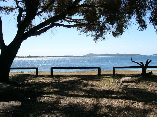 Frenchman Bay looking towards Albany over the peninsula.