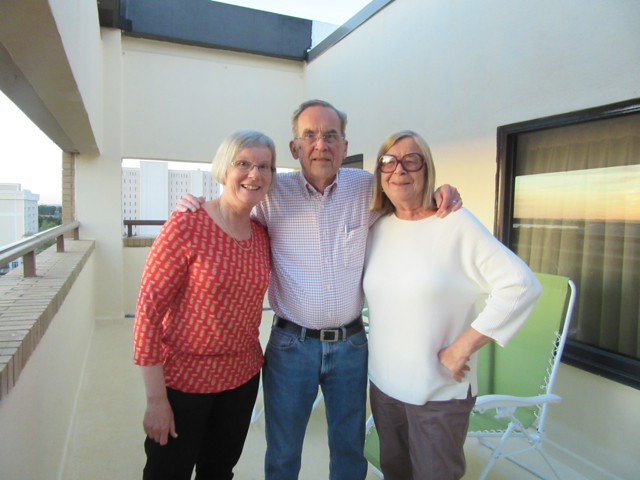 On Hal's hotel balcony, Charleston, South Carolina