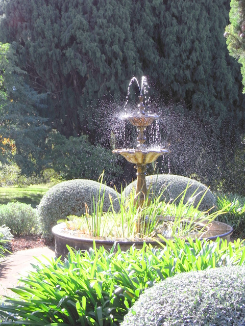 This lovely fountain was in front of the main house