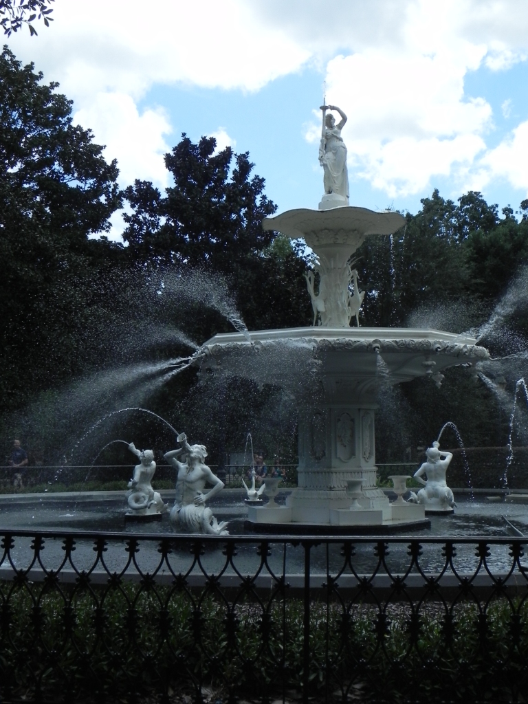 Fountain in Forsyth Park, Savannah.