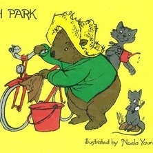 The cover of one of the series of books about The Muddle Headed Wombat. There was a very popular series of stories by Ruth Park on the radio, as well as the books.