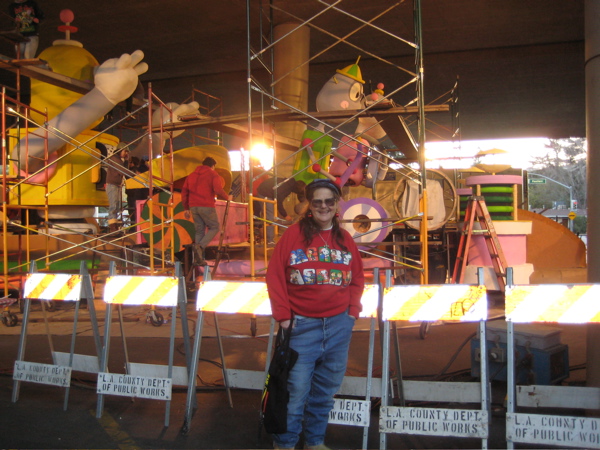 Every year Eve comes down to volunteer in the making of a float.