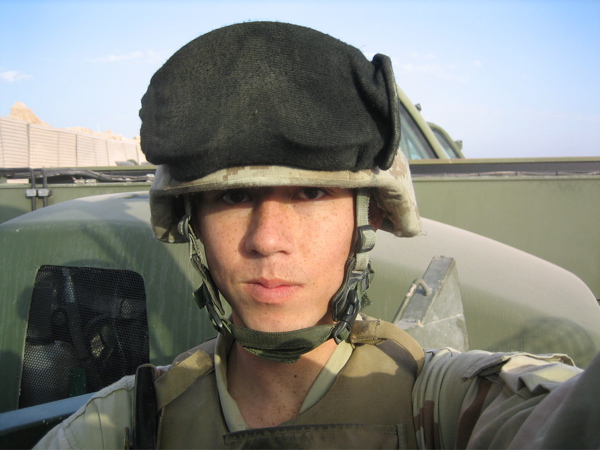 My younger son during his second deployment in Iraq