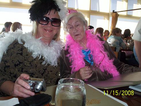 Boas gone wild here....Note, Jane is in her 'formal' wear here....