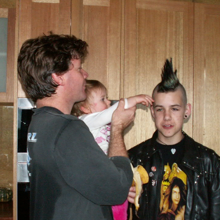 Son (Jamie), his daughter (Jasmine) and Ford the gentle rebel