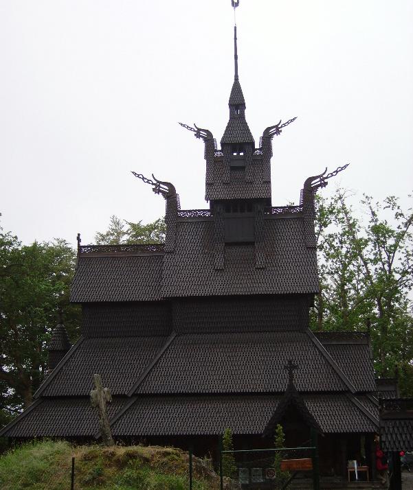 The original church in Bergen was burnt down and this one built recently to replace it.