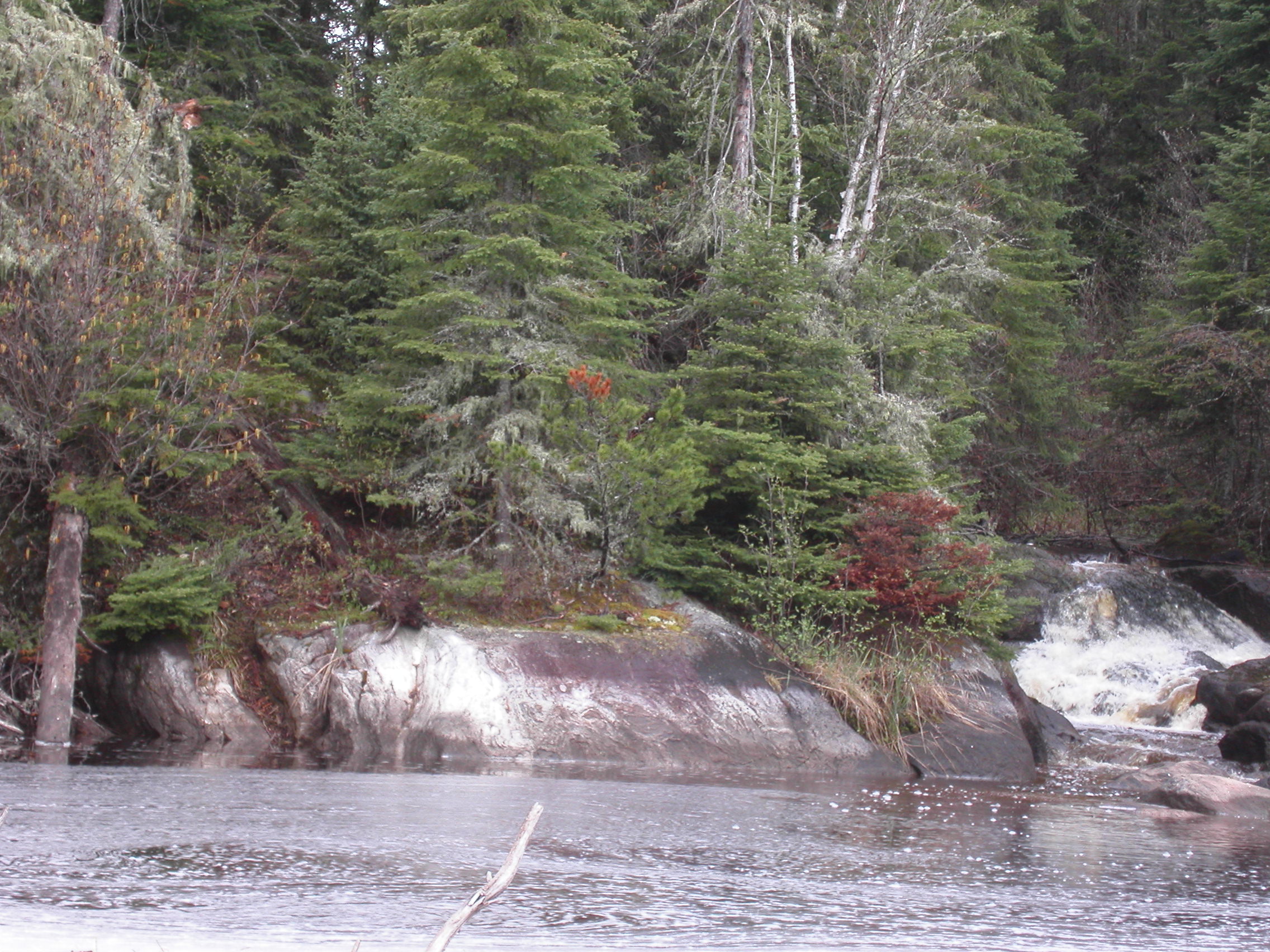 Small water fall found on a fishing trip