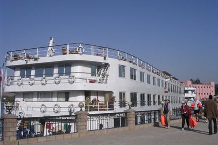 We had a very roomy cabin on the ship.