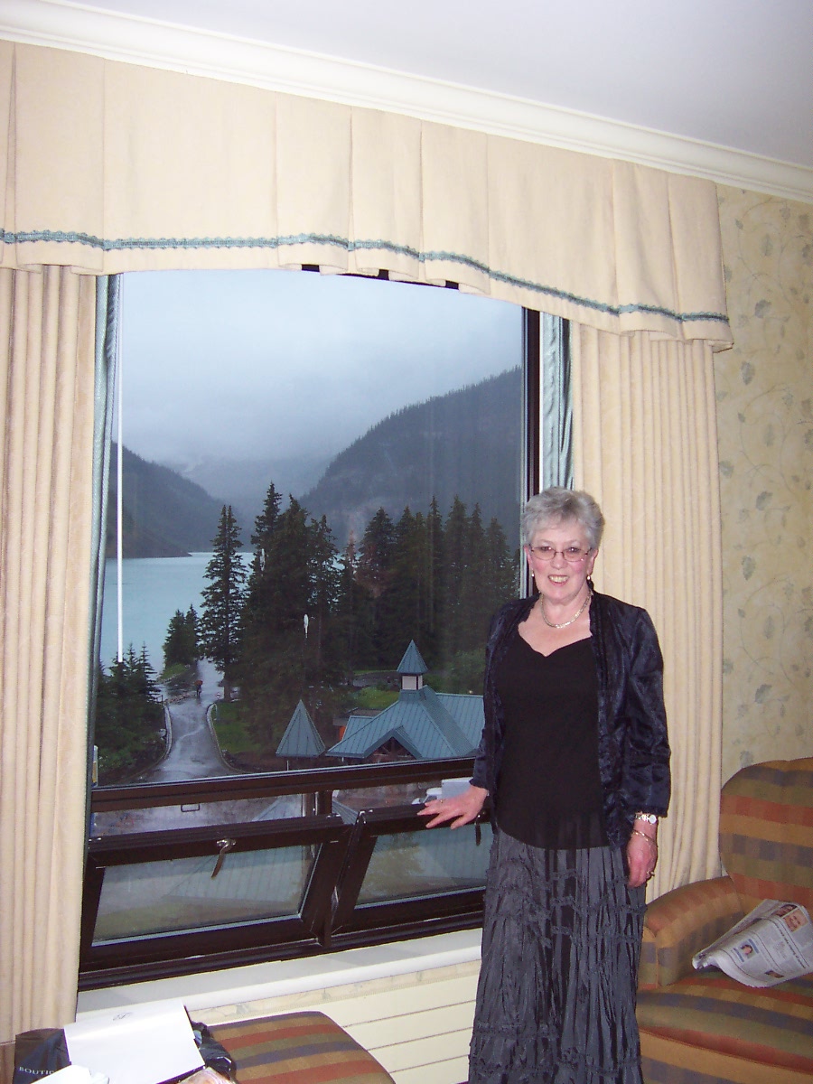 View from our room at Lake Louise